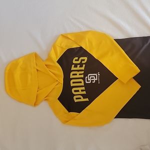 San Diego Padres long sleeve active shirt with hood, 4t